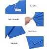 imageCOOFANDY Mens Cotton TShirt Short Sleeve Crew Neck Tee Shirts Casual Solid Basic TopsRoyal Blue