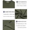 imageCOOFANDY Mens Crewneck Sweater Short Sleeve Casual Basic Tops Classic Fashion Knit Pullover TeesArmy Green