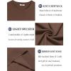 imageCOOFANDY Mens Crewneck Sweater Short Sleeve Casual Basic Tops Classic Fashion Knit Pullover TeesBrown