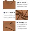 imageCOOFANDY Mens Crewneck Sweater Short Sleeve Casual Basic Tops Classic Fashion Knit Pullover TeesCaramel