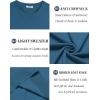 imageCOOFANDY Mens Crewneck Sweater Short Sleeve Casual Basic Tops Classic Fashion Knit Pullover TeesDemin Blue