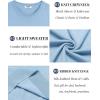 imageCOOFANDY Mens Crewneck Sweater Short Sleeve Casual Basic Tops Classic Fashion Knit Pullover TeesLight Blue