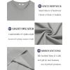 imageCOOFANDY Mens Crewneck Sweater Short Sleeve Casual Basic Tops Classic Fashion Knit Pullover TeesLight Grey