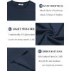 imageCOOFANDY Mens Crewneck Sweater Short Sleeve Casual Basic Tops Classic Fashion Knit Pullover TeesNavy Blue