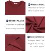 imageCOOFANDY Mens Crewneck Sweater Short Sleeve Casual Basic Tops Classic Fashion Knit Pullover TeesWine Red