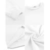 imageCOOFANDY Mens Crewneck Sweatshirts Long Sleeve Basic Pullover Shirts Twill Textured Soild Casual TopsWhite