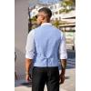 imageCOOFANDY Mens Double Breasted Suit Vest Lightweight Waistcoat Slim Fit Dress VestLight Blue