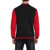 imageCOOFANDY Mens Fashion Varsity Jacket Causal Slim Fit Cotton Letterman Baseball Bomber JacketsBlackRed