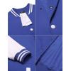 imageCOOFANDY Mens Fashion Varsity Jacket Causal Slim Fit Cotton Letterman Baseball Bomber JacketsBlue