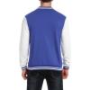 imageCOOFANDY Mens Fashion Varsity Jacket Causal Slim Fit Cotton Letterman Baseball Bomber JacketsBlue
