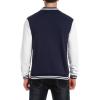 imageCOOFANDY Mens Fashion Varsity Jacket Causal Slim Fit Cotton Letterman Baseball Bomber JacketsNavy