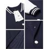 imageCOOFANDY Mens Fashion Varsity Jacket Causal Slim Fit Cotton Letterman Baseball Bomber JacketsNavy
