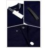 imageCOOFANDY Mens Fashion Varsity Jacket Causal Slim Fit Cotton Letterman Baseball Bomber JacketsNavyGrey