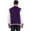 imageCOOFANDY Mens Fashion Varsity Jacket Causal Slim Fit Cotton Letterman Baseball Bomber JacketsPurple