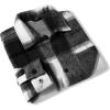imageCOOFANDY Mens Flannel Shirts Casual Button Down Plaid Shirt Jacket Long Sleeve Fleece Shacket with PocketsBlack