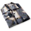 imageCOOFANDY Mens Flannel Shirts Casual Button Down Plaid Shirt Jacket Long Sleeve Fleece Shacket with PocketsBlue