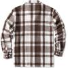imageCOOFANDY Mens Flannel Shirts Casual Button Down Plaid Shirt Jacket Long Sleeve Fleece Shacket with PocketsCoffee