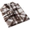 imageCOOFANDY Mens Flannel Shirts Casual Button Down Plaid Shirt Jacket Long Sleeve Fleece Shacket with PocketsCoffee