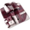 imageCOOFANDY Mens Flannel Shirts Casual Button Down Plaid Shirt Jacket Long Sleeve Fleece Shacket with PocketsRed