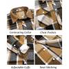 imageCOOFANDY Mens Flannel Shirts Long Sleeve Fleece Plaid Jacket Casual Stylish Button Down Shirts with PocketsKhaki