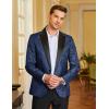 imageCOOFANDY Mens Floral Paisley Formal Tuxedo Suit Jacket Dress Dinner Party Prom Weeding BlazerNavy Blue