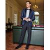 imageCOOFANDY Mens Floral Paisley Formal Tuxedo Suit Jacket Dress Dinner Party Prom Weeding BlazerNavy Blue