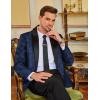 imageCOOFANDY Mens Floral Paisley Formal Tuxedo Suit Jacket Dress Dinner Party Prom Weeding BlazerNavy Blue