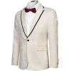 imageCOOFANDY Mens Floral Suit Jacket Embroidered Wedding Blazer Party Dinner TuxedoLight Yellowpattern1