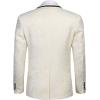 imageCOOFANDY Mens Floral Suit Jacket Embroidered Wedding Blazer Party Dinner TuxedoLight Yellowpattern1