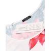 imageCOOFANDY Mens Floral Tank Top Sleeveless Tees All Over Print Casual Sport TShirts Hawaii Beach Vacation2 PackblackWhite