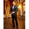 imageCOOFANDY Mens Floral Tuxedo Jacket Jacquard Suit Jacket Slim Fit Blazer for Wedding Prom DinnerSilver