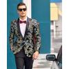 imageCOOFANDY Mens Floral Tuxedo Jacket Luxury Embroidered Stylish Suit Blazer Jacket for Wedding Party DinnerBlack
