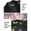 imageCOOFANDY Mens Floral Tuxedo Jacket Luxury Embroidered Stylish Suit Blazer Jacket for Wedding Party DinnerBlackbutterfly