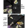 imageCOOFANDY Mens Floral Tuxedo Jacket Luxury Embroidered Stylish Suit Blazer Jacket for Wedding Party DinnerBlackbutterfly