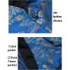 imageCOOFANDY Mens Floral Tuxedo Jacket Luxury Embroidered Stylish Suit Blazer Jacket for Wedding Party DinnerDark Blue