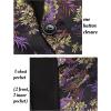 imageCOOFANDY Mens Floral Tuxedo Jacket Luxury Embroidered Stylish Suit Blazer Jacket for Wedding Party DinnerFlowerblack
