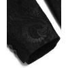imageCOOFANDY Mens Floral Tuxedo Jacket Luxury Embroidered Wedding Blazer Dress Suit for Party DinnerBlack