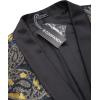imageCOOFANDY Mens Floral Tuxedo Jacket Luxury Embroidered Wedding Blazer Dress Suit for Party DinnerBlackgold