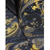 imageCOOFANDY Mens Floral Tuxedo Jacket Luxury Embroidered Wedding Blazer Dress Suit for Party DinnerBlackgold