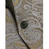 imageCOOFANDY Mens Floral Tuxedo Jacket Luxury Embroidered Wedding Blazer Dress Suit for Party DinnerGrey