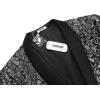 imageCOOFANDY Mens Floral Tuxedo Jacket Luxury Embroidered Wedding Blazer Dress Suit for Party DinnerGrey Black