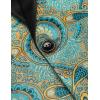 imageCOOFANDY Mens Floral Tuxedo Jacket Luxury Embroidered Wedding Blazer Dress Suit for Party DinnerLake Blue