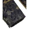 imageCOOFANDY Mens Floral Tuxedo Jacket Luxury Embroidered Wedding Blazer Dress Suit for Party DinnerNavy Blue