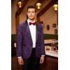 imageCOOFANDY Mens Floral Tuxedo Jacket Luxury Embroidered Wedding Blazer Dress Suit for Party DinnerPurple