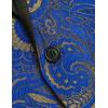 imageCOOFANDY Mens Floral Tuxedo Jacket Luxury Embroidered Wedding Blazer Dress Suit for Party DinnerRoyal Blue