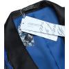 imageCOOFANDY Mens Floral Tuxedo Jacket Luxury Embroidered Wedding Blazer Dress Suit for Party DinnerRoyal Blue