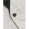 imageCOOFANDY Mens Floral Tuxedo Jacket Luxury Embroidered Wedding Blazer Dress Suit for Party DinnerWhite