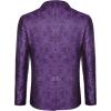 imageCOOFANDY Mens Floral Tuxedo Jacket Paisley Notch Lapel Stylish Suit Blazer Jacket for Wedding Dinner Prom Party
