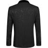imageCOOFANDY Mens Floral Tuxedo Jacket Paisley Shawl Lapel Stylish Suit Blazer Jacket for Wedding Dinner Party PromBlack