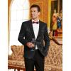 imageCOOFANDY Mens Floral Tuxedo Jacket Paisley Shawl Lapel Stylish Suit Blazer Jacket for Wedding Dinner Party PromBlack
